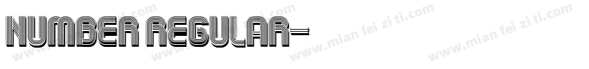 Number Regular字体转换